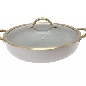Kitchen Ceramic 13" Everyday Pan with Lid